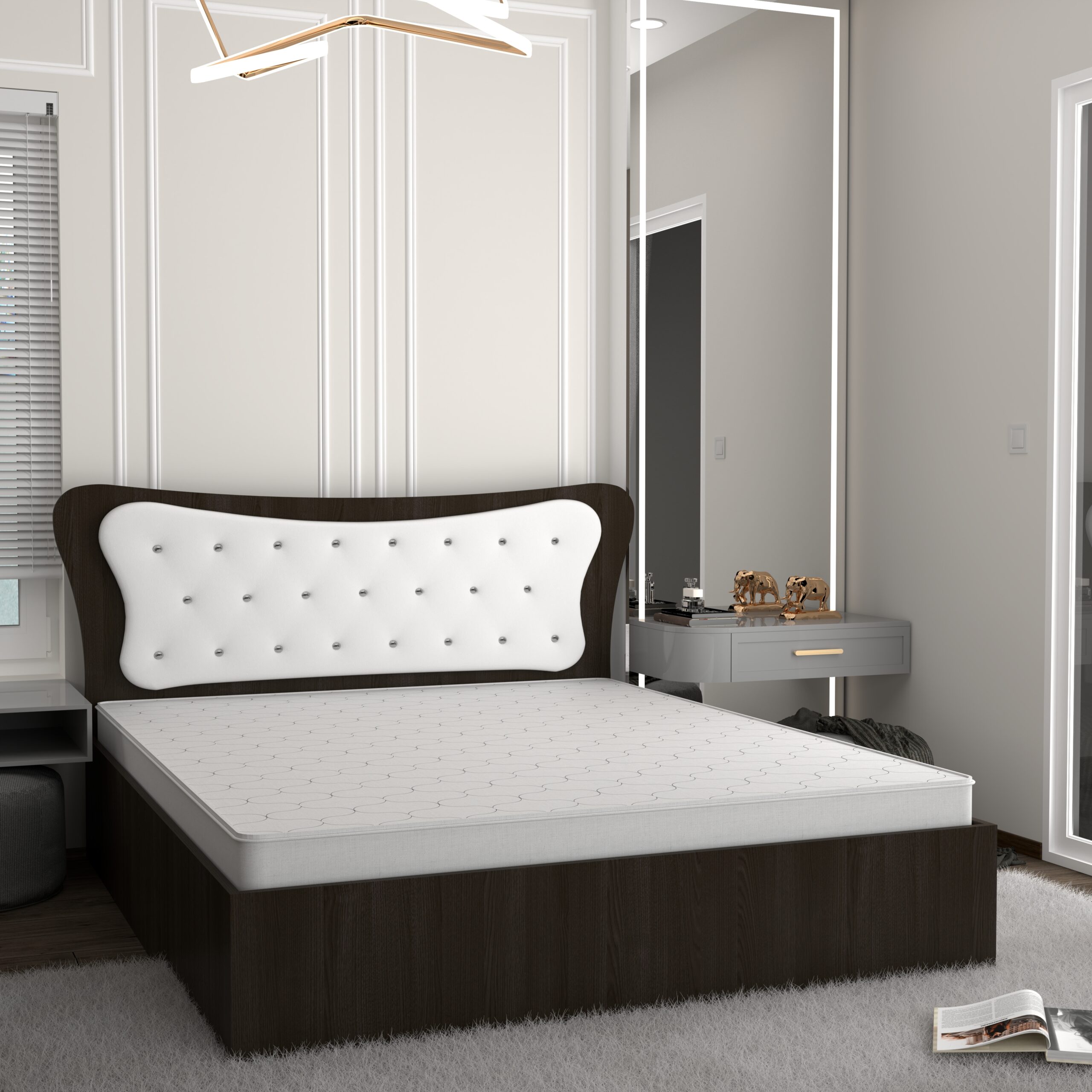 Dante-magia-alb-scaled-1.jpg Pat Dante Wenge cu Tapiterie Alba 160 - imagine 1