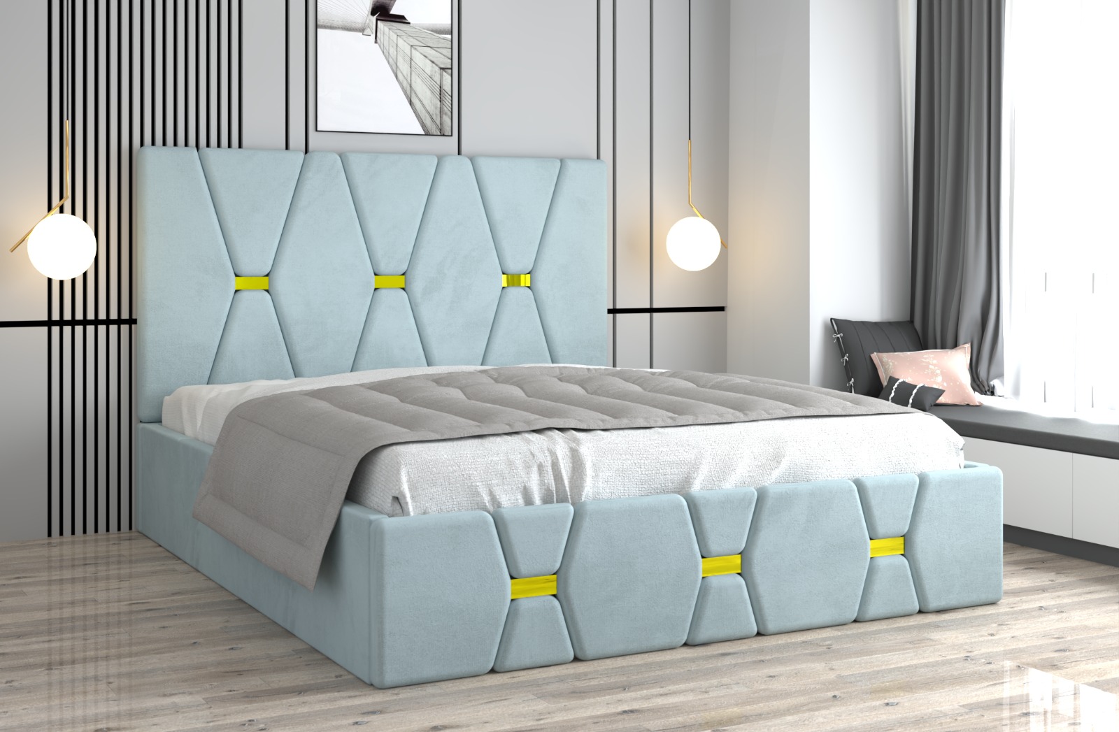 lemon-1.jpg Pat tapitat Maria Lemon Stofa - imagine 1