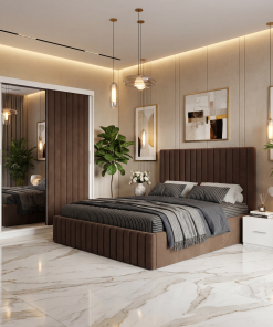 Dormitor Adela Maro cu Dressing Tapitat