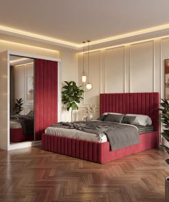 Dormitor Adela Visiniu cu Dressing Tapitat