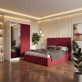 Dormitor Adela Visiniu cu Dressing Tapitat