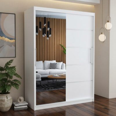 Dresing Delia 150 Alb cu Oglinda