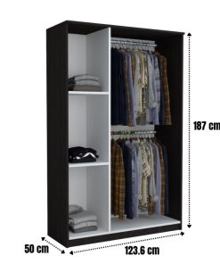 Alternative view of Dormitor Zoe Gold Alb Dulap cu Oglinda Pat cu 2 noptiere si Comoda