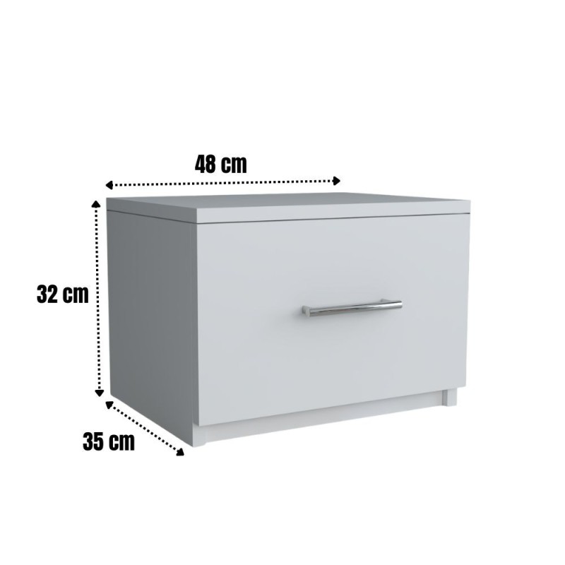 Dormitor Elys Albastru cu Dressing 150 si Pat Tapitat Cu 2 Noptiere - imagine 3