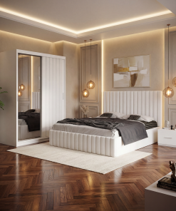 Dormitoare Adela cu Dressing tapitat