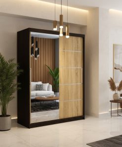 Dresing Delia 150 Wenge cu Oglinda si Usi Sonoma