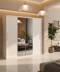 Dresing Delia 200 Alb cu Oglinda