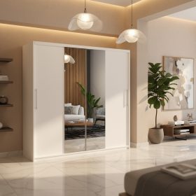 Dresing Delia 200 Alb cu Oglinda