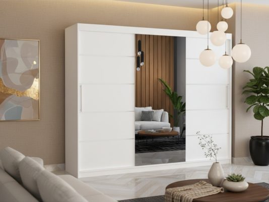 Dresing Delia 250 Alb cu Oglinda