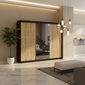 Dresing Delia 250 Wenge cu Oglinda si Usi Sonoma