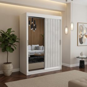 Dressing Tapitat ADELA Alb Cu Oglinda