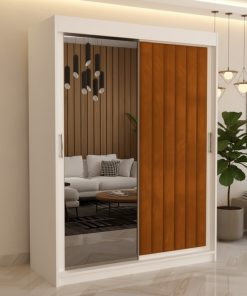 Dressing Tapitat ADELA Caramiziu Cu Oglinda