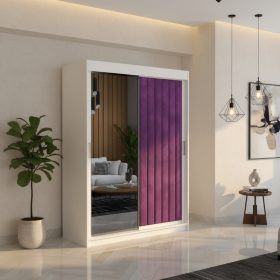 Dressing Tapitat ADELA Mov Cu Oglinda