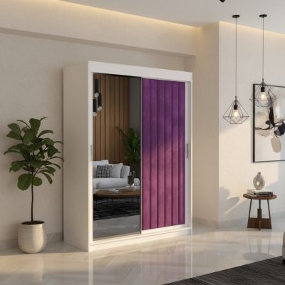 Dressing Tapitat ADELA Mov Cu Oglinda