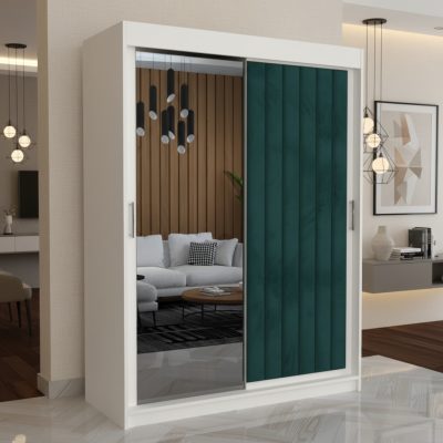 Dressing Tapitat ADELA Verde Cu Oglinda