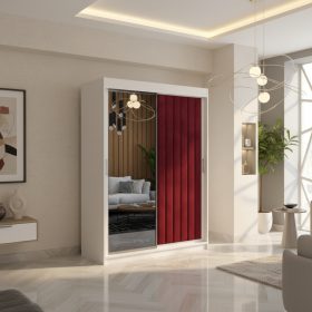 Dressing Tapitat ADELA Visiniu Cu Oglinda