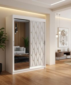 Dressing Tapitat Iris Alb Cu Oglinda