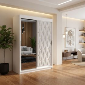 Dressing Tapitat Iris Alb Cu Oglinda