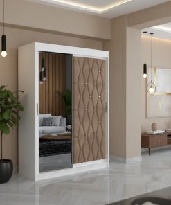 Dressing Tapitat Iris Crem Cu Oglinda