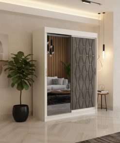 Dressing Tapitat Iris Gri Cu Oglinda