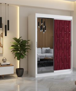 Dressing Tapitat Iris Visiniu Cu Oglinda