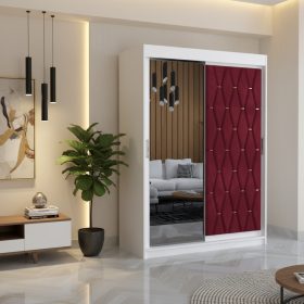 Dressing Tapitat Iris Visiniu Cu Oglinda