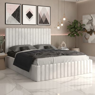 Pat Tapitat Adela Alb Catifea Premium