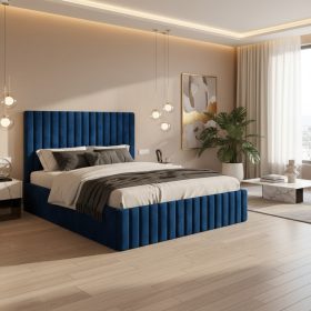 Pat Tapitat Adela Albastru Catifea Premium