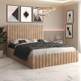 Pat Tapitat Adela Crem Catifea Premium