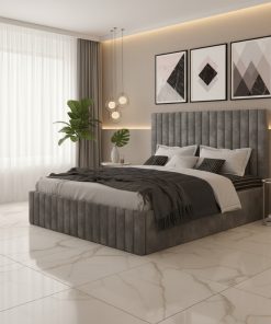 Pat Tapitat Adela Gri Catifea Premium