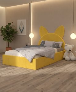 Pat Tapitat Amira Galben cu Catifea Premium