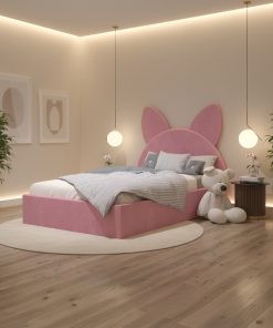 Pat Tapitat Amira Roz cu Catifea Premium