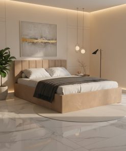 Pat Tapitat Aura Crem Catifea Premium