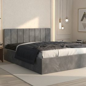 Pat Tapitat Aura Gri Catifea Premium