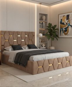 Pat Tapitat Bia Crem Catifea Premium