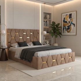 Pat Tapitat Bia Crem Catifea Premium