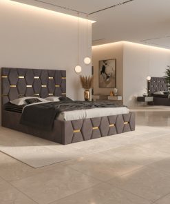 Pat Tapitat Bia Gri Catifea Premium