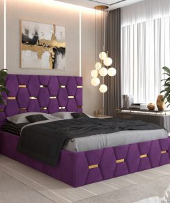 Pat Tapitat Bia Mov Catifea Premium