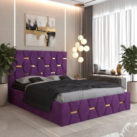 Pat Tapitat Bia Mov Catifea Premium