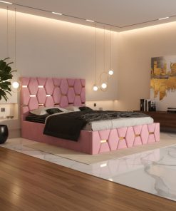 Pat Tapitat Bia Roz Catifea Premium