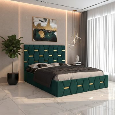 Pat Tapitat Bia Verde Catifea Premium