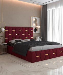 Pat Tapitat Bia Visiniu Catifea Premium