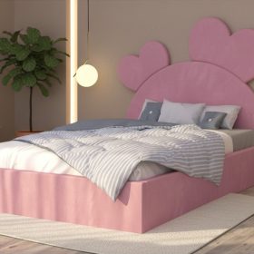 Pat Tapitat Corina Roz Catifea Premium