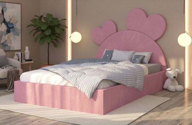 Pat Tapitat Corina Roz Catifea Premium