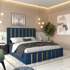 Pat Tapitat Crystal Albastru