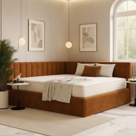 Pat Tapitat De Colt Daria Caramiziu Catifea Premium