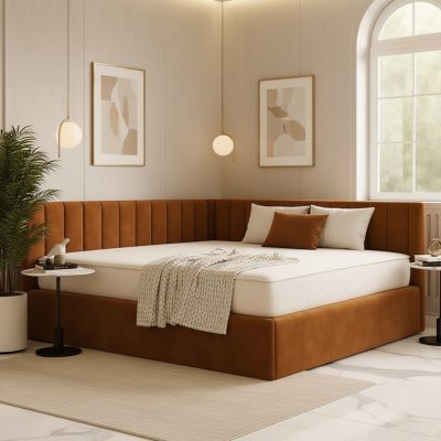 Pat Tapitat De Colt Daria Caramiziu Catifea Premium