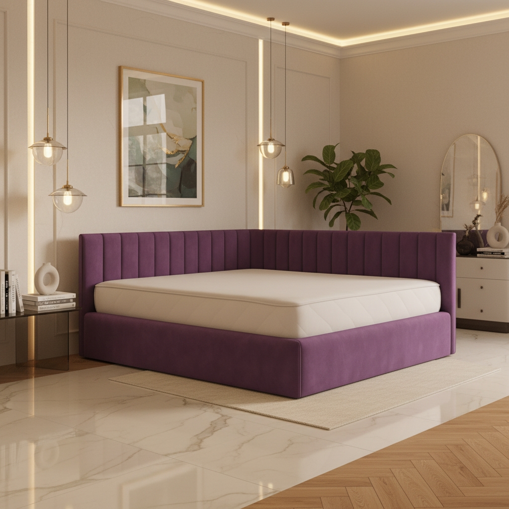 Pat Tapitat De Colt Daria Mov Catifea Premium