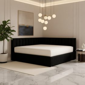 Pat Tapitat De Colt Daria Negru Catifea Premium