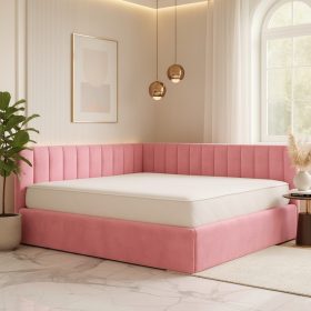 Pat Tapitat De Colt Daria Roz Catifea Premium